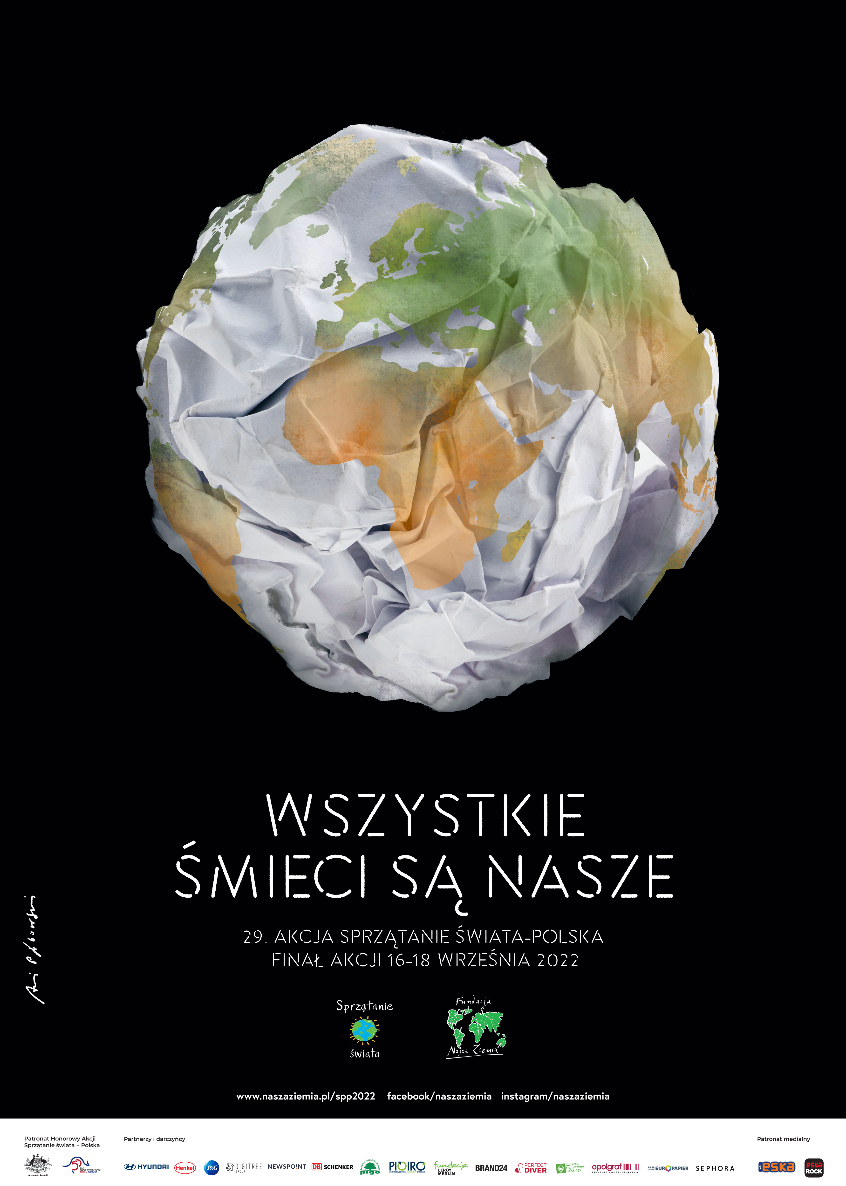 Plakat akcji sprzątanie świata