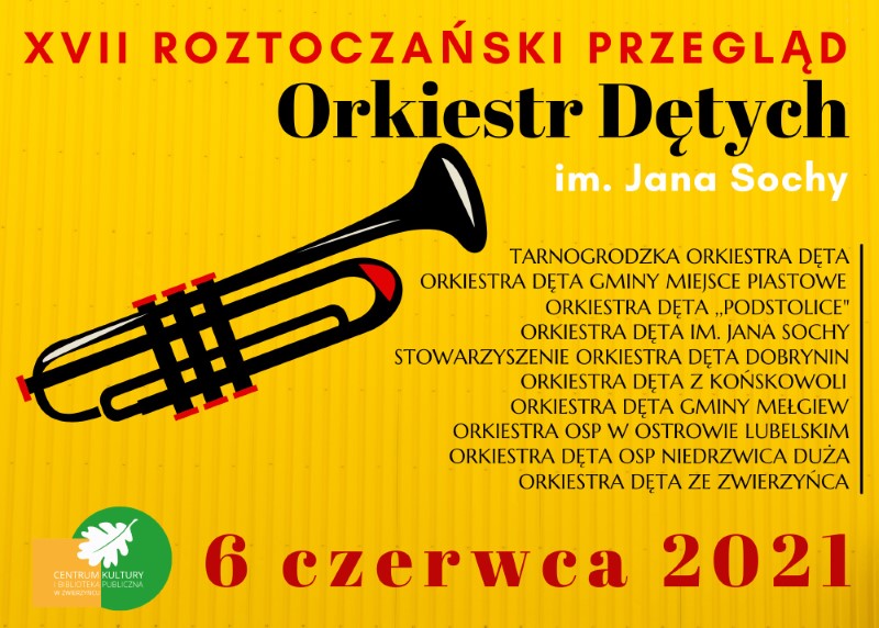Plakat z przeglądu Orkiesty Dętych